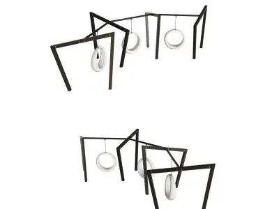 Swing Karakurt with rings 3D model