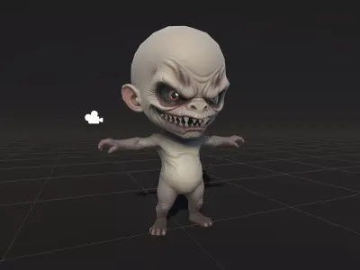 ChibiManiac3Pack1 Low-poly 3D model