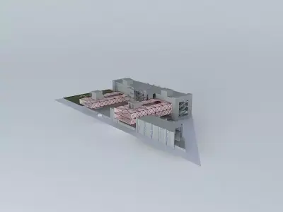culture center with exhibition space 3D model