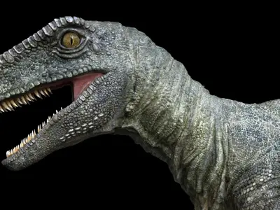  Velociraptor (Rigged) 