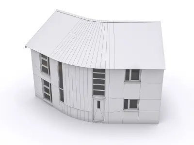 Townhouse 06 Low-poly 3D model purchase