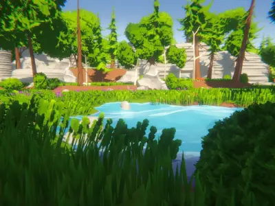 Low World - Nature Kit Low-poly 3D model