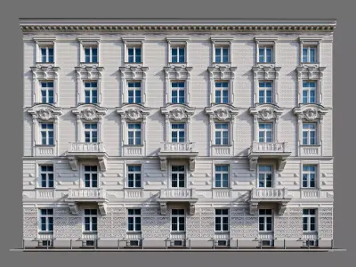 Old building in an eclectic style 3D model