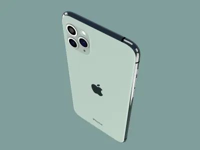Iphone X max pro Low-poly 3D model