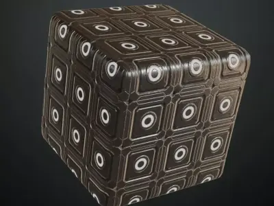 Sci-Fi Wall PBR Seamless Texture