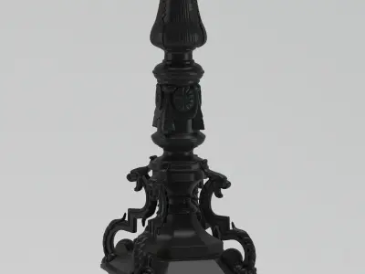 Lamp 136 street park 3D model