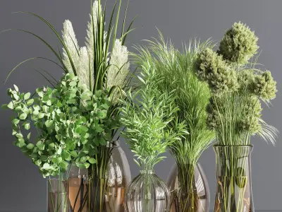 Collaction Plants Bouquet 05 3D model