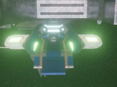 Light Cruiser-Frontline Assault Type 44 Free low-poly 3D model