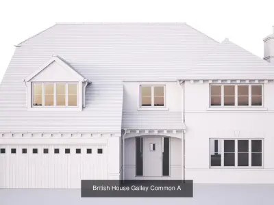 British House Galley Common Collection 3D Model Pack