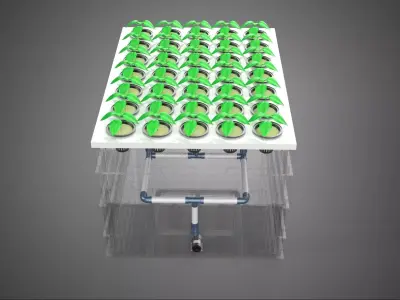 AEROPONIC FARM MISTING CHAMBER NUTRIENT DELIVERY SPRAYER SYSTEM 3D model