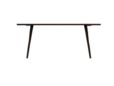 Modern Basic Wooden Dining Table Low-poly 3D model