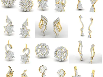 713  Model Of 3DM Earrings  3D print model