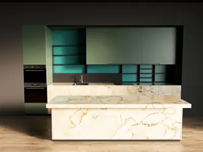 12-Kitchen12 matte 1 3D model