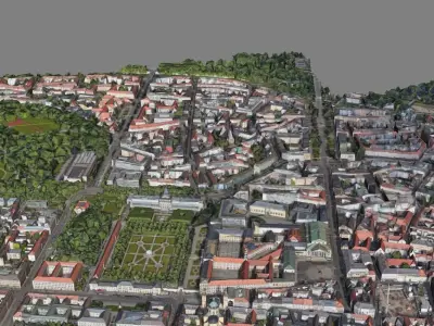 Map Munich-Allemagne - Model 3D 3D model