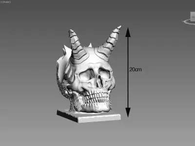 Skull dragon ps5 controller stand 3D print model