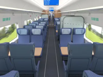  ICE 4 Speed Train Cabin and Cockpit 