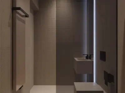 Bathroom Interior Scene for 3ds Max and Corona renderer 3d model 3D model