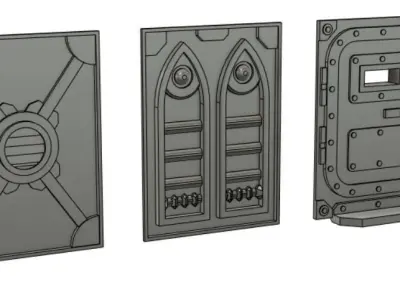 Modular Armoured Container 3D print model