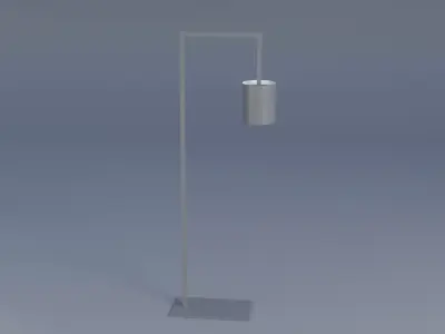 Floor Lamp Low-poly 3D model
