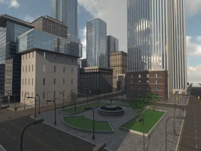 Cityscape city 3D model