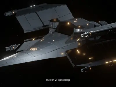 Spaceship Bundle - Low-poly 3D Model Pack