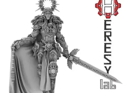 Heresylab - Lady of Justice 55mm 3D print model