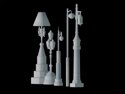 Lamp Post v2 3D print model