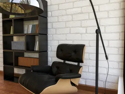 villa room scene  3D model