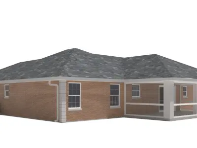 House-025 Low Poly 3D model