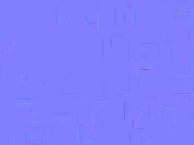 Abandoned Bus Stop Shelter 3D Model Urban Ruin Low-poly 3D model