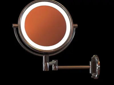 Jerdon led lighted wall mounted mirror 3D model