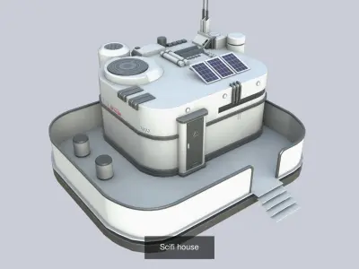 Scifi house collection 3D Model Pack
