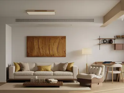 apartment interior scenes      3D model buy