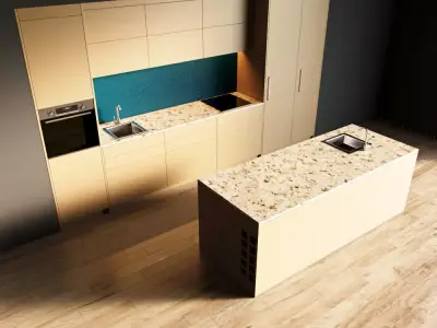 77-Kitchen5 matte 7 3D model