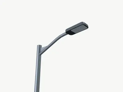 LED Street Light Low-poly 3D model