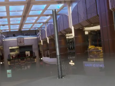 Galvanized Light-Column -28- Street-Light 9 Low-poly 3D model