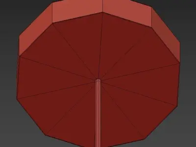 Wanda modern brass pendant light 3D model