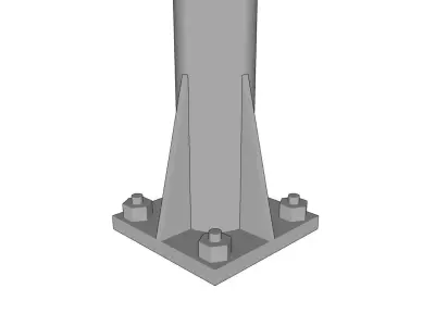 Lamp Post - Light Pole - Light Post - Street Light 04 3D model