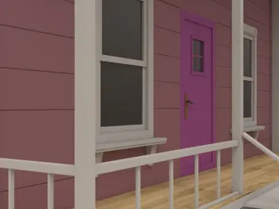 Cartoon House  3D model buy