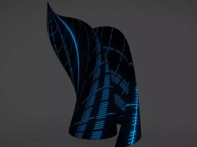 Weird Building Alien Ship 3D model