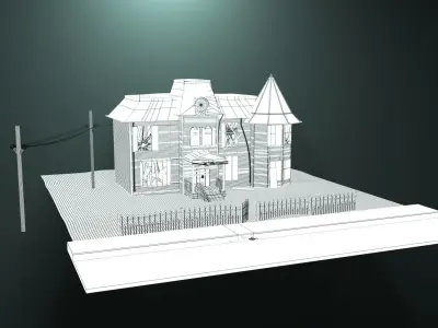 Abandoned house  3D model