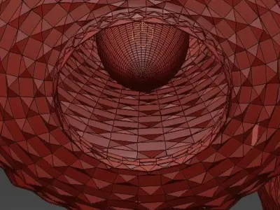 Lute Pendant Light 3D model