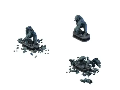 Wicked Creator - Werewolf BOSS Statues 01 3D model