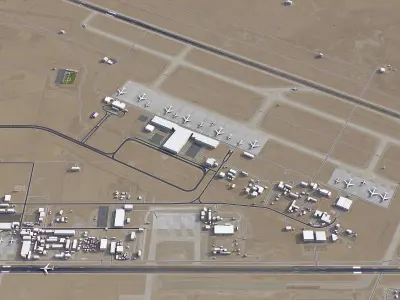 Erbil - Airport - EIA Low-poly 3D model