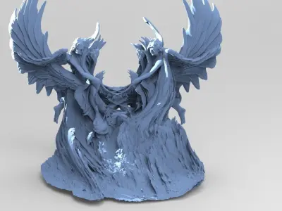 Arch Warrior Wings Cliff  3D model