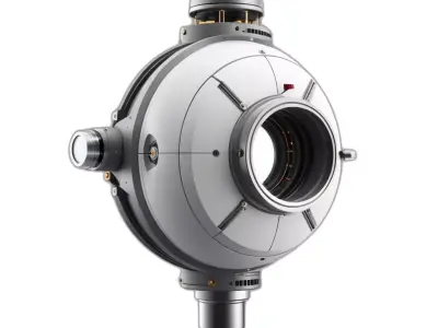 SciFi Spherical Drone Surveillance Module Low-poly 3D model