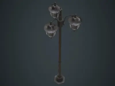 Street Light 3B Low-poly 3D model