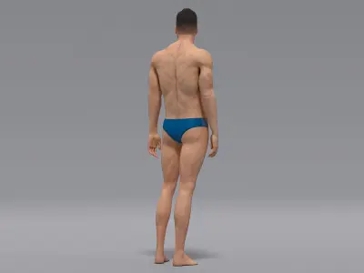  Male Diver Springboard Animated HQ Standard Edition 