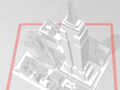 Manhattan 3D Print NYC NEW YORK CITY PART 2 through 9  3D print model