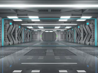 Sci Fi Room Interior  3D model